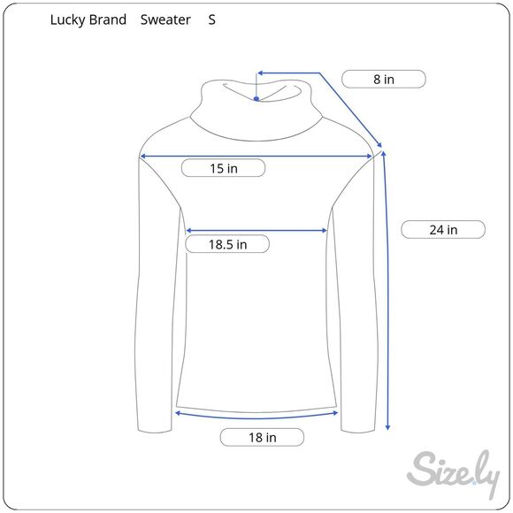 Lucky Brand Black and White Pullover Cowl Neck Sweater Size S Lagenlook - Picture 5 of 5